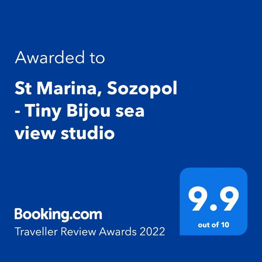Tiny Bijou Sea View Studio - Santa Marina - Szozopol Kültér fotó
